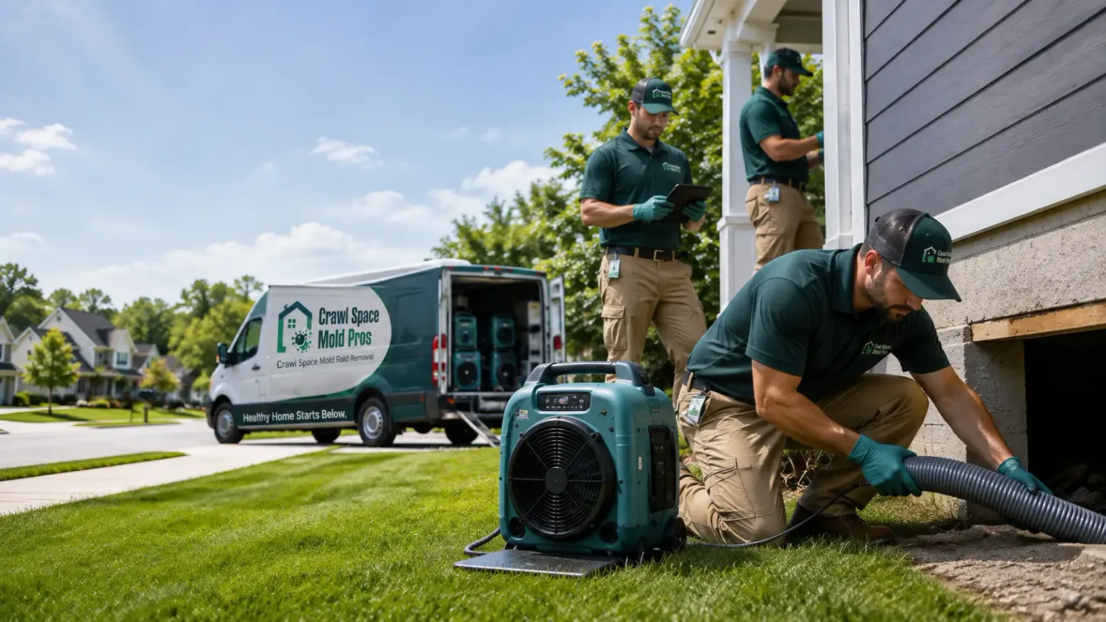 Crawl Space Mold Removal in Clayville, RI